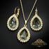 Комплект "Debesu Piliens (Silver Night)" с кристаллами Swarovski™